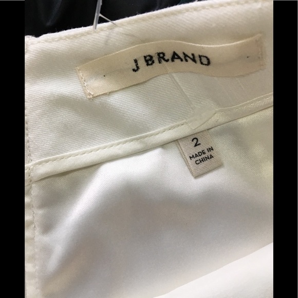 J. Brand Bone Linen Pencil Skirt 2 - Picture 4 of 8